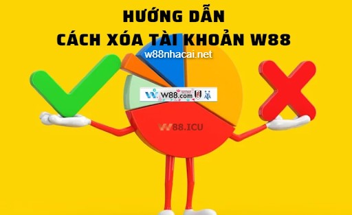 Hướng dẫn cách xóa tài khoản W88