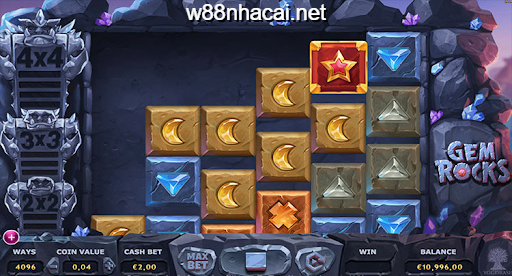 Trải nghiệm game Gem Rocks tại W88