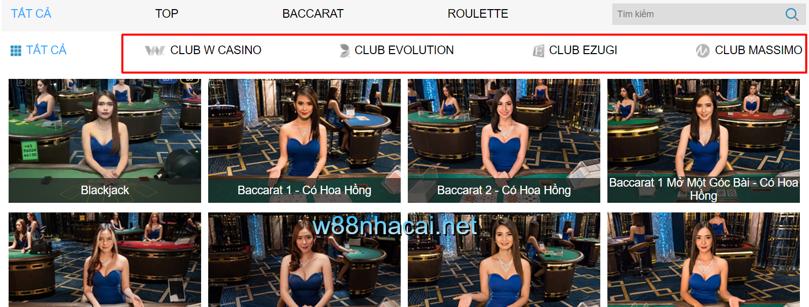 4 sảnh casino lớn