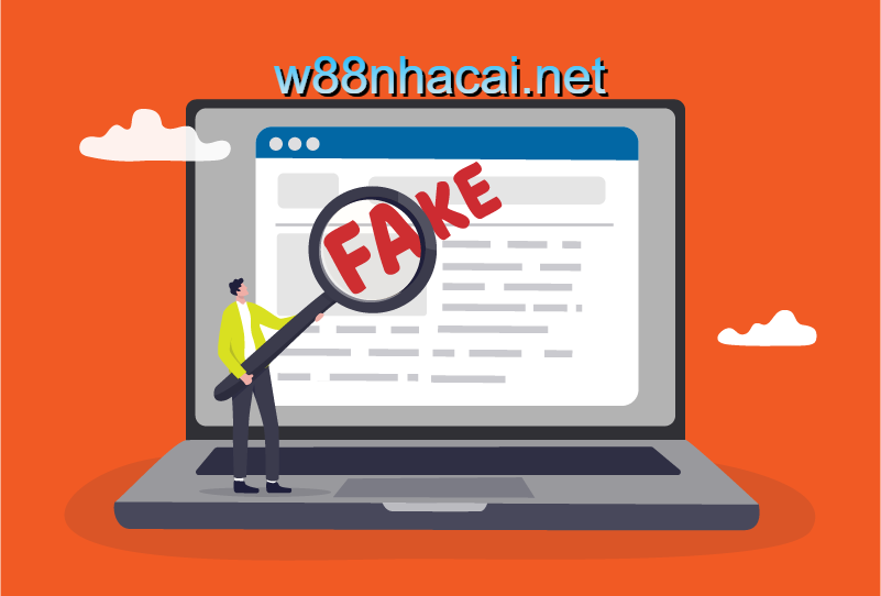 Vào nhầm link fake W88