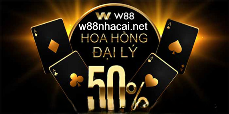 Đại lý W88 có thể nhận tới 50% hoa hồng